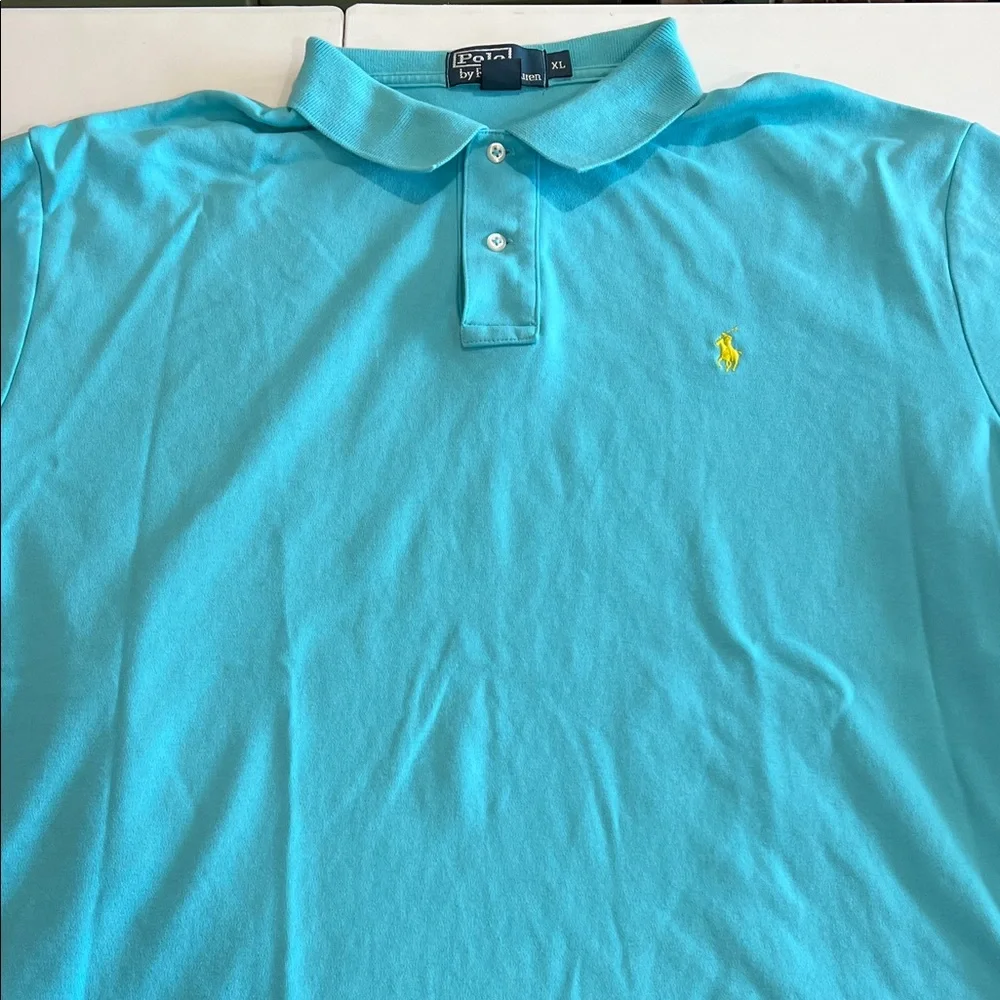 Ralph Lauren Men's‎ Aqua Polo Shirt